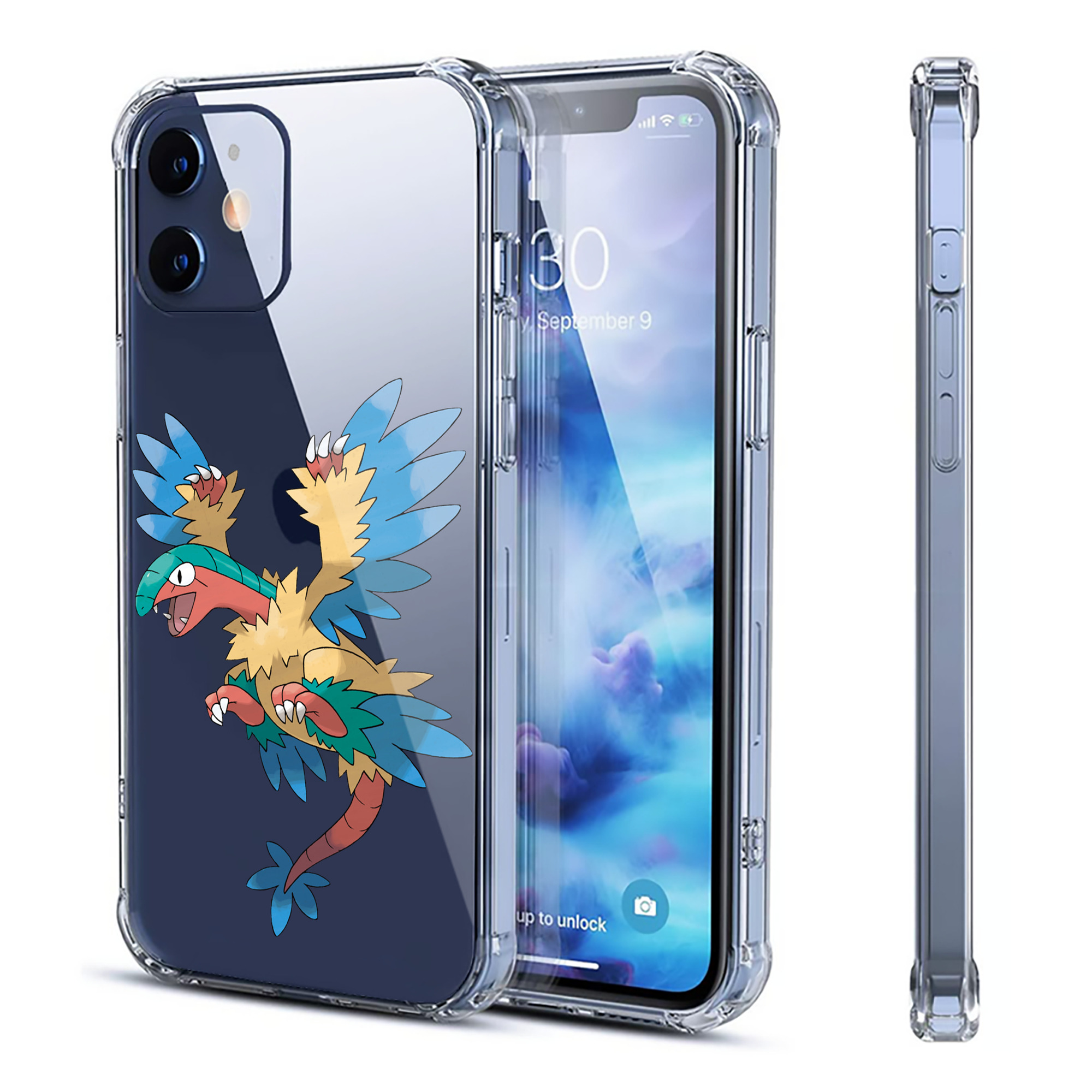 （画像用） ポケットモンスター Pokémon 【iPhone 12シリーズ対応】透明スマホケース（クリアソフトケース）